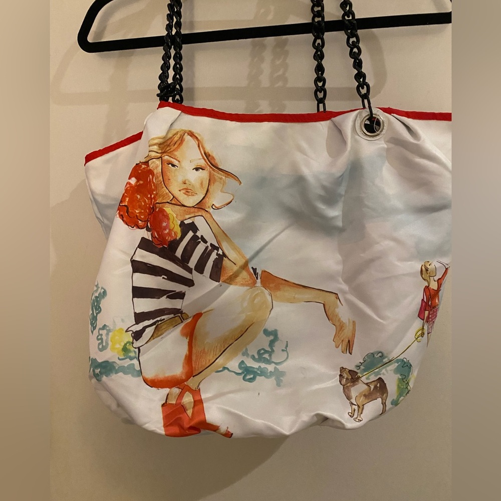 COPY - DSW NWOT, “Dallas Shaw Design”, water color Style Graphic, Tote/Beach Bag